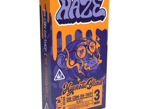 Haze Hypnotic Blend Live Resin Disposable Vape Runtz – 3 Grams
